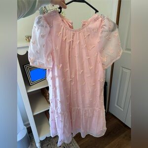 ANTONIO MELANI Kimberly Whitman Pink Butterfly Mini Dress